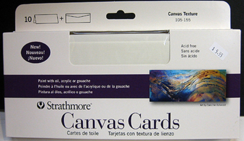 Strathmore 105-155 Slim Size Canvas Cards & Envelopes 10 Pack