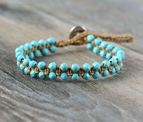 Friendship Bracelet Semi Precious Stone Beads