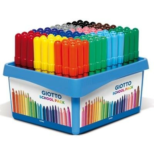 Felt-tip pens Giotto TURBO MAXI SCHOOLPACK 108 Pieces