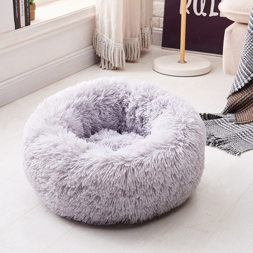 Super Soft Long Plush Comfy Calming Pet Bed 