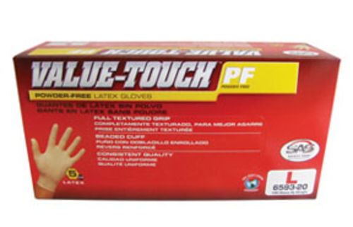 SAS Safety 6593-20 Lge Latex Pf Gloves 5mil