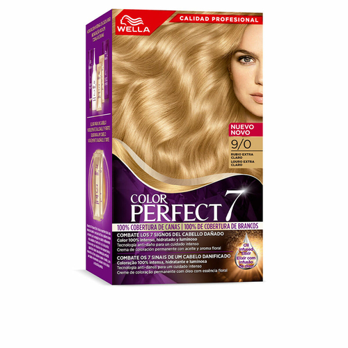 Permanent Dye Wella Color Perfect 7 Nº 9/0 Grey Hair 60 ml Bright