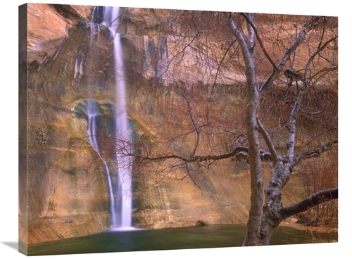 Global Gallery GCS-397166-2432-142 24 x 32 in. Calf Creek Falls Cascad