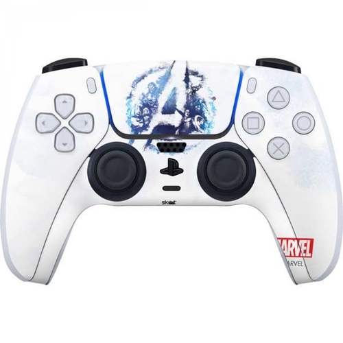 Avengers 826033 Logo PS5 Controller Skin, Blue