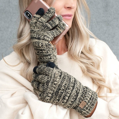 CC Multi-Color Touchscreen Gloves Four-Tone