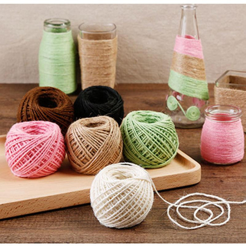 40M Roll Natural Jute String Party DIY Bottle case