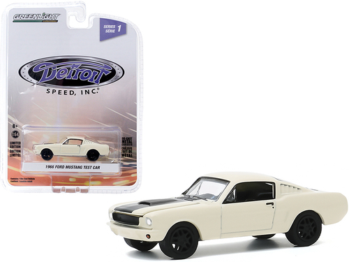 1966 Ford Mustang Fastback Test Car Cream with Black Stripe \Detroit