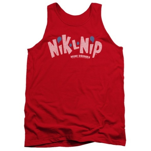Trevco Dubble Bubble-Distressed Logo - Adult Tank Top - Red, Extra