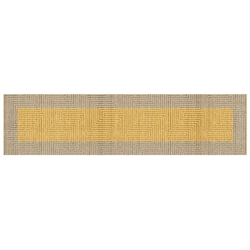 Carpet DKD Home Decor Yellow (60 x 240 x 0,7 cm)