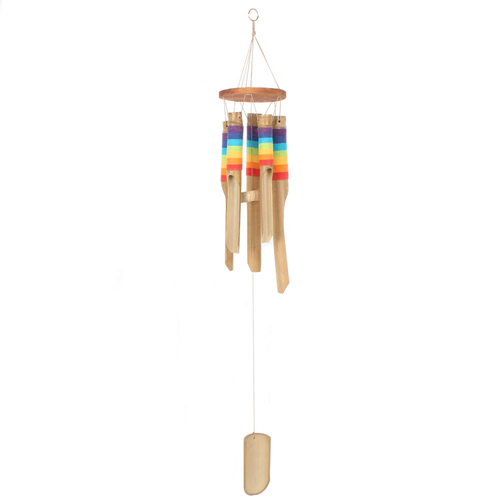Multicolour Bamboo Windchime with thread
