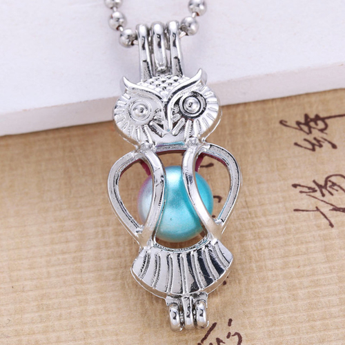 10PCS/Lot Pearls Cage Locket Necklaces Aroma