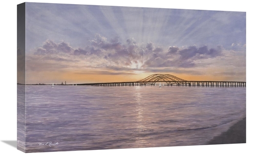 Global Gallery GCS-398715-1624-142 16 x 24 in. Sun Rays Over Captree A