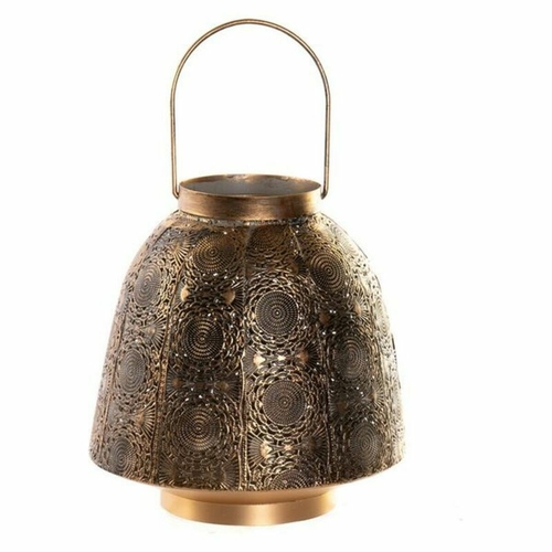 Candle Holder DKD Home Decor 8424001639830 Black Golden Metal Arab 22