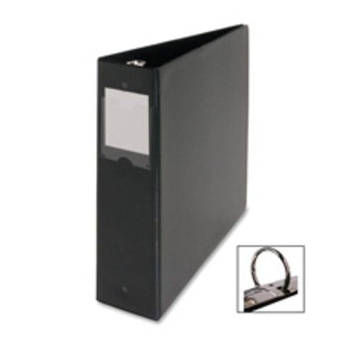 Business Source BSN28559 Round Ring Binder- w-Label Holder- 1in. Cap.-