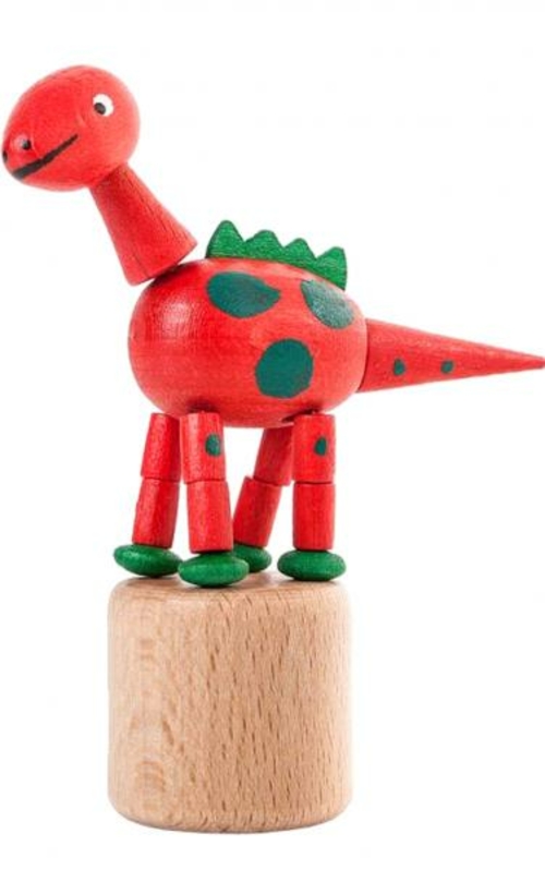 Alexander Taron 105-024 Dregeno Push Toy - Wobbly Red Dinosaur