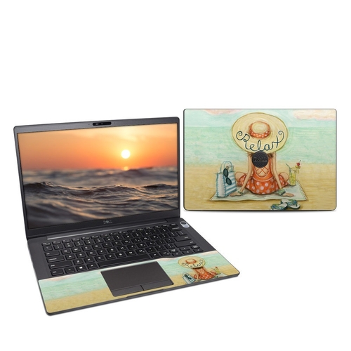 DecalGirl DL74-RELAX Dell Latitude 7400 Skin - Relaxing on Beach