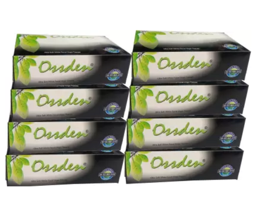 Facial Tissue Face tissue 2 ply 100 pulls 200 Sheet  WHITE pack of 8