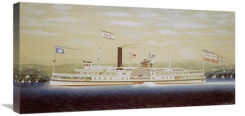 Global Gallery GCS-267666-30-142 30 in. Paddle Steamboat Art Print - J