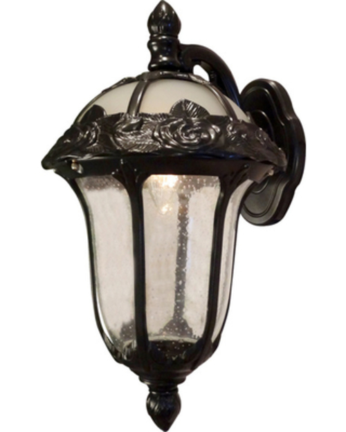 Rose Garden Large Pendent Light with Alabaster Glass, Oil Rubbed B