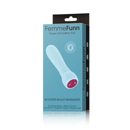 FemmeFunn Booster Bullet Massager Rechargeable Silicone Vibrator Light