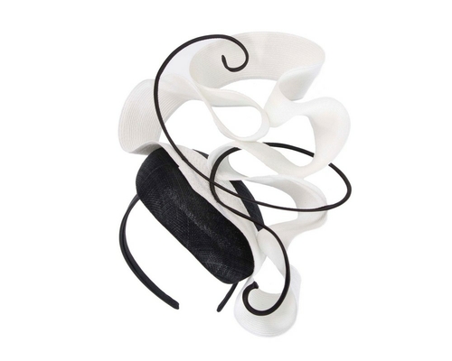 Black & White designers racing fascinator