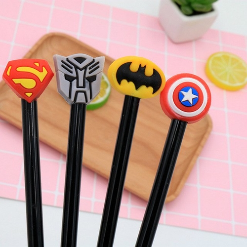 4 pcs/Lot Detachable hero gel pen 0.5mm black ink