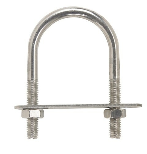 Hampton 02-3450-210 U-Bolt Stainless Steel Zince  0.312 x 1.75 x 3 in.