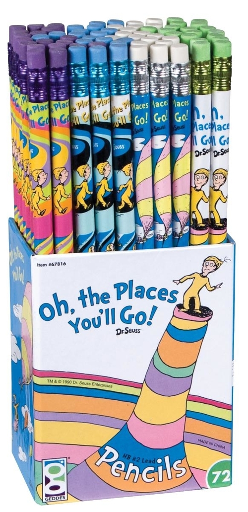 Dr. Seuss "Oh The Places You'll Go!" #2 Pencils - 72 Count