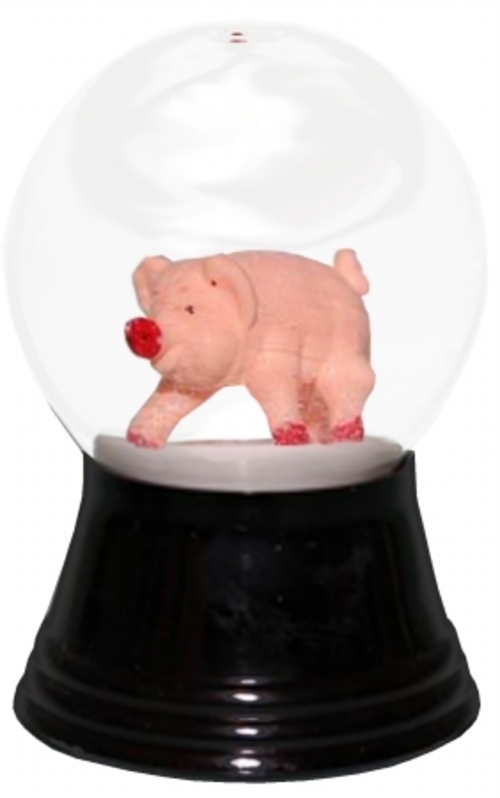 PERZ PR1240 Perzy Snowglobe - Small Pig