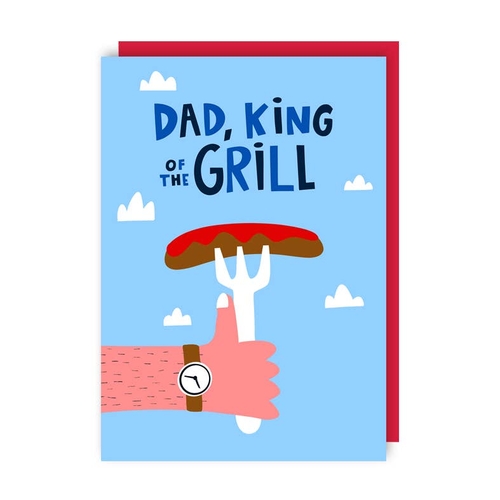 King of the Grill Father's Day BBQ Card (Pack of 6)