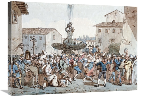 Global Gallery GCS-267017-30-142 30 in. Carnevale a Roma Art Print - B