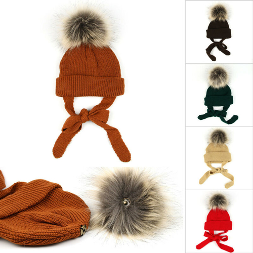 Fashion Infant Kids Girls Boys Hats Winter Outdoor
