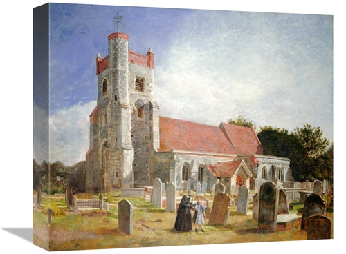 Global Gallery GCS-266602-16-142 16 in. The Old Church, Ewell Art 