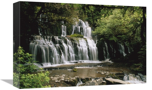 Global Gallery GCS-452469-1218-142 12 x 18 in. Purakaunui Falls & Trop