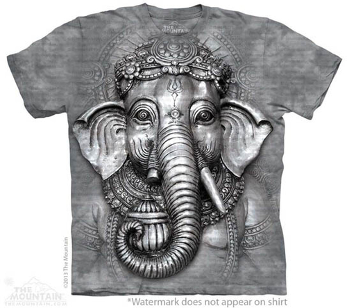 The Mountain 1036817 Big Face Ganesh T-Shirt, 5XL