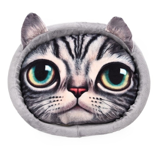 Lovely Cat 3D Realistic Pattern Pet Bed Soft