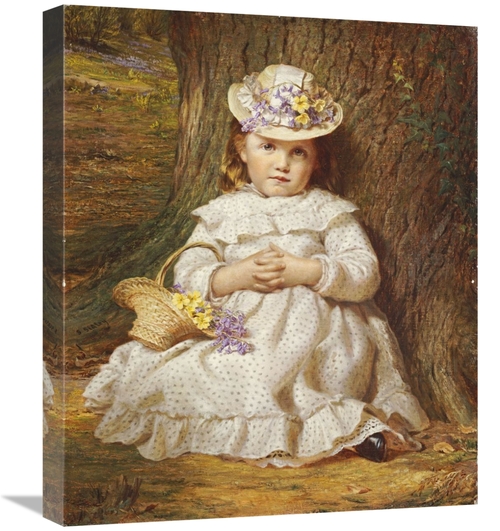 Global Gallery GCS-267291-22-142 22 in. Primroses & Bluebells Art Prin