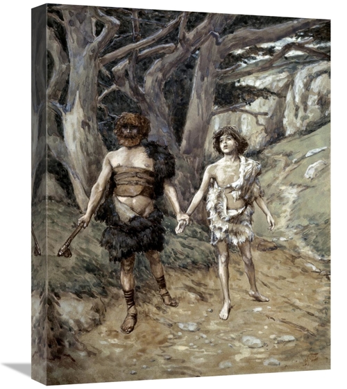 Global Gallery GCS-280240-22-142 22 in. Cain Leadeth Abel to Death Art