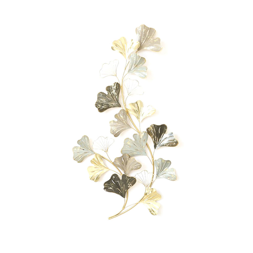 Wall Decoration DKD Home Decor Grey Golden Metal (63 x 5 x 114.3 cm)