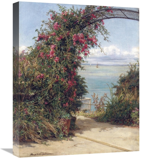 Global Gallery GCS-267414-22-142 22 in. A Garden by the Sea Art Print 