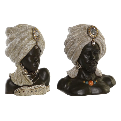 Decorative Figure DKD Home Decor 32 x 22,5 x 35 cm African Woman (2