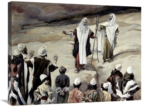 Global Gallery GCS-280434-30-142 30 in. Moses Forbids the People to Fo
