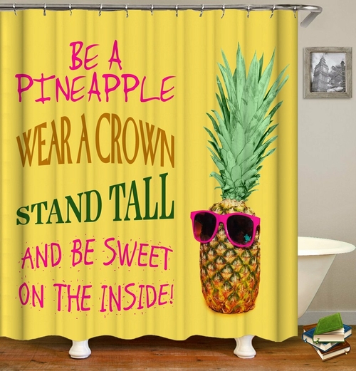 Be A Pineapple Shower Curtain