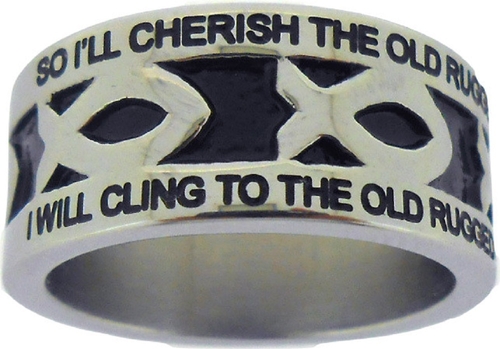 Solid Rock Jewelry 198458 Stainless Steel Silver Ring, The Old Rug