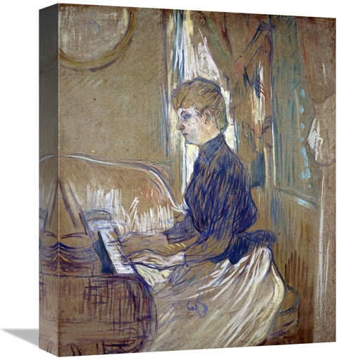 Global Gallery GCS-278174-16-142 16 in. At the Piano, Madame Julie