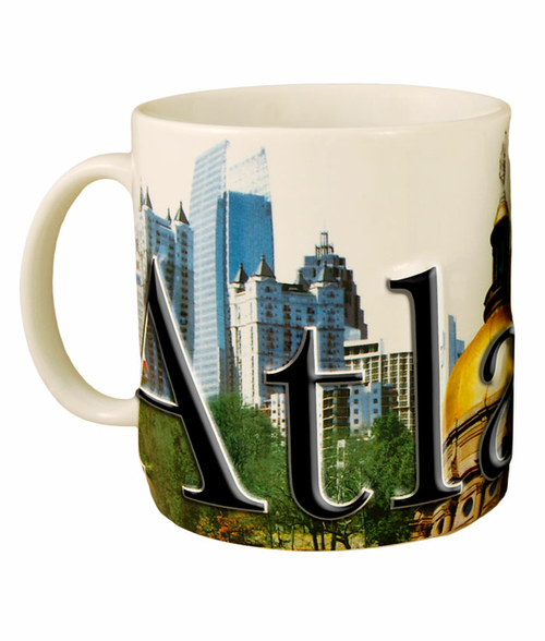 Americaware SMATL02 Atlanta 18 oz Full Color Relief Mug