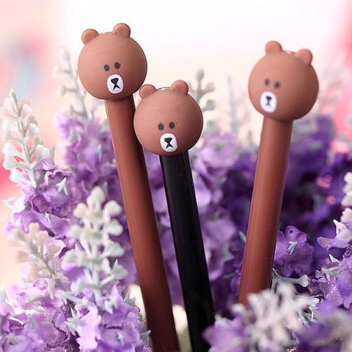 2 Pcs / lot Creative Cute Bear cartoon Neutral