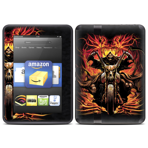 Abrar Ajmal AKF7-GRIMRIDER Amazon Kindle Fire HD 2012 Skin - Grim Ride