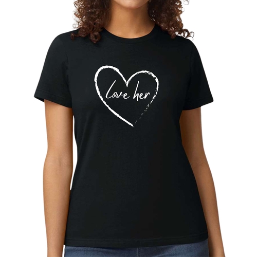 Womens Graphic T-shirt Say it Soul Love Her