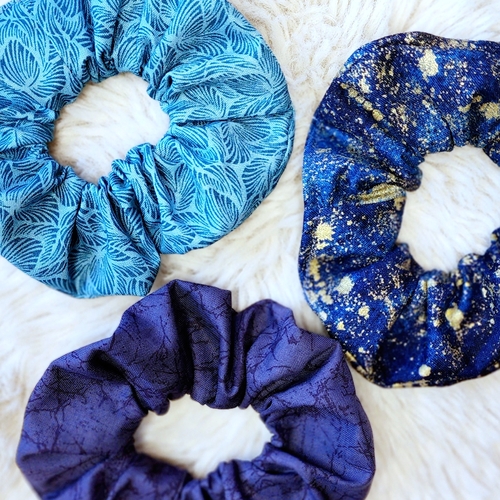 Hair Scrunchie Accessory Blue